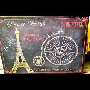 Parisian canvas wall art